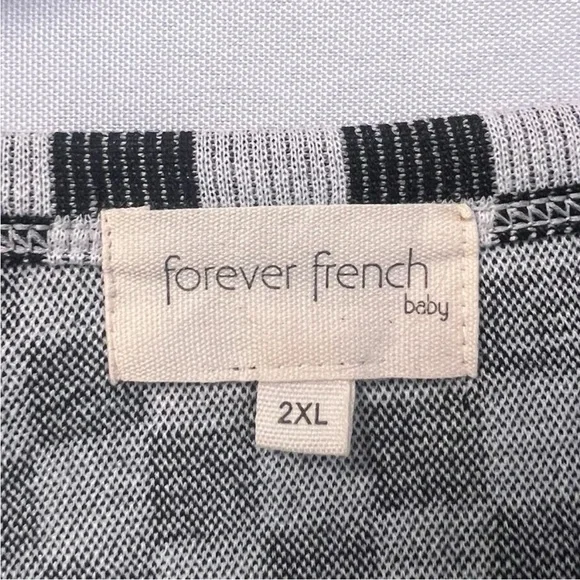 French Connection Monochrome Checkered Tee - Picture 3 of 4